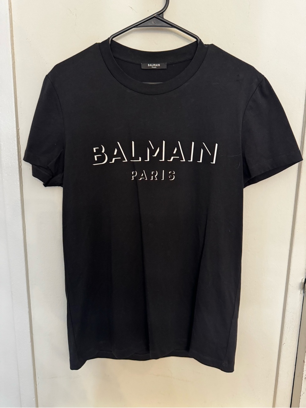Balmain Paris Black Logo Tee